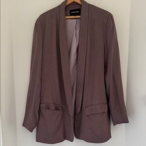 Frank And Oak Purple Blazer Size Large